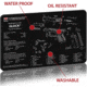 TekMat 17in Printed Gun Cleaning Mat Glock 42 and 43 Gun Cleaning Mat, Black, TEK-17-GLOCK-42-43