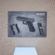 TekMat 17in Printed Gun Cleaning Mat Glock Cut Away Gun Cleaning Mat, Black, TEK-17-GLOCK-CA
