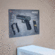 TekMat 17in Printed Gun Cleaning Mat Glock Cut Away Gun Cleaning Mat, Black, TEK-17-GLOCK-CA