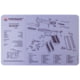 TekMat 17in Printed Gun Cleaning Mat Glock Gen4 Gry-Glock Cutaway DblSide Gun Clean Mat, Black, TEK-17-GLOCK-G4CADBL