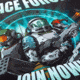 TekMat 17in Printed Gun Cleaning Mat Space Force, Black, TEK-17-SPACEFORCE