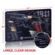 TekMat 1911 Grey-1911 Cutaway DblSide Gun Cleaning Mat, Grey, TEK-17-1911-CA-DBL