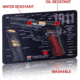 TekMat 1911 Grey-1911 Cutaway DblSide Gun Cleaning Mat, Grey, TEK-17-1911-CA-DBL