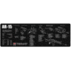TekMat 36in Printed Gun Cleaning Mat AR-15, Black, TEK-36-AR15