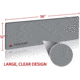 TekMat 36in Printed Gun Cleaning Mat Logo, Grey, TEK-36-TMLOGO-GY