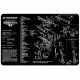TekMat Beretta 92 M9 Gun Cleaning Mat,11x17in,Black 17-BER92