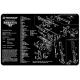 TekMat Beretta 92 M9 Gun Cleaning Mat,11x17in, Black 17-BER92