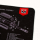 TekMat Ultra 44 - AR-15 -Gun Cleaning Mat, Black, TEK-44-AR15