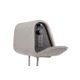 The Headrest Safe Co. The Vulcan Bundle Left-Hand Driver Bundle, Leatherette, Light Gray, HRBUNLGL01LH