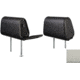 The Headrest Safe Co. The Vulcan Bundle Left-Hand Driver Bundle, Leatherette, Light Gray, HRBUNLGL01LH