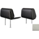 The Headrest Safe Co. The Vulcan Bundle Left-Hand Driver Bundle, Leatherette, Light Gray, HRBUNLGL01LH