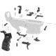 Tiger Rock AR-10/LR-308 Lower Parts Kit w/ Enhanced Grip, Extended Trigger Guard &amp; Dual Safety Selector, Black, LPK308-19