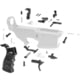Tiger Rock AR-10/LR-308 Lower Parts Kit w/ Enhanced Grip, Extended Trigger Guard &amp; Dual Safety Selector, Black, LPK308-19