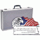 T.Z.Case Second Amendment 6-Pistol/Sil. Gun Case 25x15x4.25 in, Silver TZ0025SD2