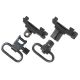 Uncle Mike's Swivel Attachment Fixed, Black Picatinny, Clam, 14050