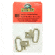 Uncle Mike's Red Head Quick Detach 1 inch Swivels, 2 pack, Nickel UNCRH14052