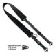 United States Tactical C2 - 2-to-1 Point Tactical Sling, 2in, QD Swivel, Black, UST-SLC00201QD