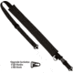 United States Tactical C5 - 2-to-1 Point Padded Tactical Sling, 1.25in, HK Hook, Black, UST-SLC00501QH
