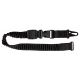 United States Tactical MOLLE Shock Webbing Sling, 1.25in, HK Hook, Black, UST-SLM00201QH