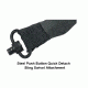 UTG Pro Next Gen. Single Point Bungee Gun Sling, QD Swivel, Black PVC-GB507B