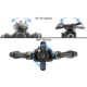UTG Pro UTG PRO TBNR Bipod, 8.5 in-11 in Center Height, M-LOK, Black, TLUBP01M