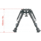 Vector Optics Carbon Fiber Spring Bipod, 6-9in, Black, RSCFP-06