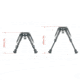 Vector Optics Carbon Fiber Spring Bipod, 6-9in, Black, RSCFP-06