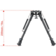 Vector Optics Carbon Fiber Spring Bipod, 9-13.5in, Black, RSCFP-09