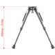 Vector Optics Carbon Fiber Spring Bipod, 9-13.5in, Black, RSCFP-09