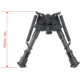 Vector Optics Carbon Fiber Swivel Spring Bipod, 6-9in, Black, RSCFS-06
