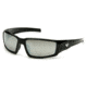 Venture Gear Pagosa Shooting Glasses, Silver Mirror Anti-Fog Lens, Black Frame VGSB570T
