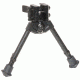 Versa-Pod 300 Series Rubber Feet Pan-Tilt Bipod, 7-9in, Black, 350-925