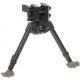 Versa-Pod 300 Series Ski-Type Feet NON-Pan-Tilt Bipod, 7-9in, Black, 350-827
