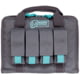 Voodoo Tactical Pistol Case w/ Mag Pouches, Gray/Teal, 25-0017161000