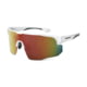 War Bird Deep State Glasses, White Frames /Smoke Lens/Black Red Shield, EYDPWHSMBRR