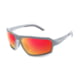 War Bird Sleeper Cell Glasses, Grey Frames/Smoke Lens/Red Shield, EYSCGYSMRDR