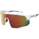 WarBird Deep State Glasses, White Frames /Smoke Lens/Black Red Shield, EYDPWHSMBRR