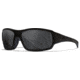 Wiley X Changeable Series Breach XL 2.5 Sunglasses, Matte Black Frame Gunmetal Logo, CHBRC01FXL