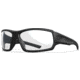 Wiley X Changeable Series Breach XL 2.5 Sunglasses, Matte Black Frame Gunmetal Logo, Clear Lens, CHBRC03XL