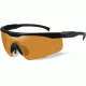 Wiley X PT-1 Sunglasses - Matte Black Frame w/ Light Rust Lens PT-1L