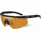 Wiley X Saber Advanced Sunglasses - Matte Black Frame w/ 2 Lens Package (Smoke Grey, Light Rust) 306