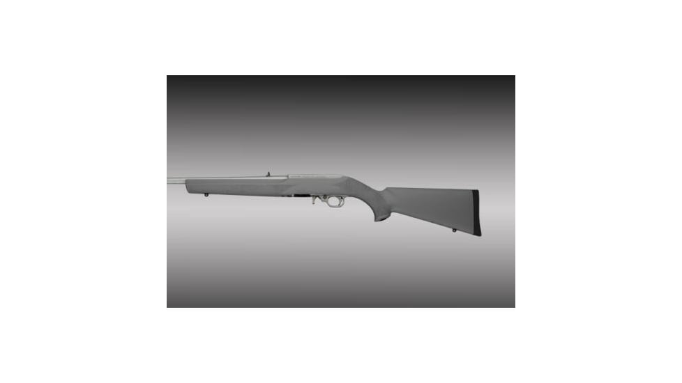 Hogue Hoge Rubber Overmolded Stock with Standard Barrel Channel for Ruger 10-22 Slate Grey 46652D80, HA22202