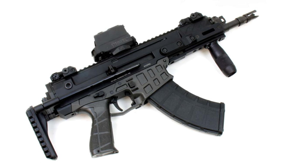A3 Industries 2-Bolt Mount Modular Telescoping Stock w/No Buttpad, Black, 7.00in, MTS-2B-7.00-BP1