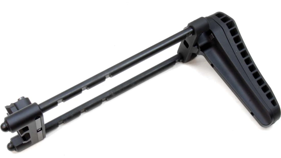 A3 Industries Universal Picatinny Mount - Modular Telescoping Stock w/Rubber Buttpad, Black, 7.00in, MTS-PIC-7.00-BP2