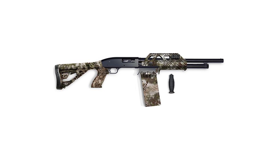 Adaptive Tactical Adjustable Stock w/ 10 Rnd Box Sidewinder Venom Magazine-fed Shotgun System- Maverick 88 12 Gauge, Kryptek HL, 12ga 10rd Box, AT-00345
