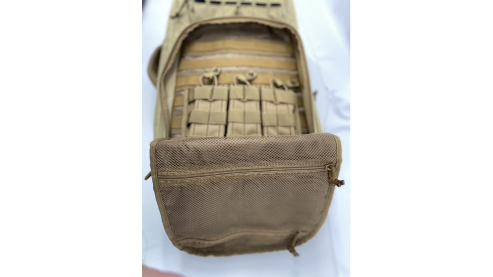 Advance Warrior Solutions Frame 28in AR Pistol/SBR Case w/ Backpack Strap, 600D Poly PVC, Tan/Black, FR28RBP-TN/BL