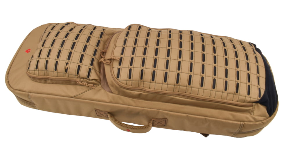 Advance Warrior Solutions Frame 36in Rifle Case w/ Backpack Strap, 600D Poly PVC, Tan/Black, FR36RBP-TN//BL