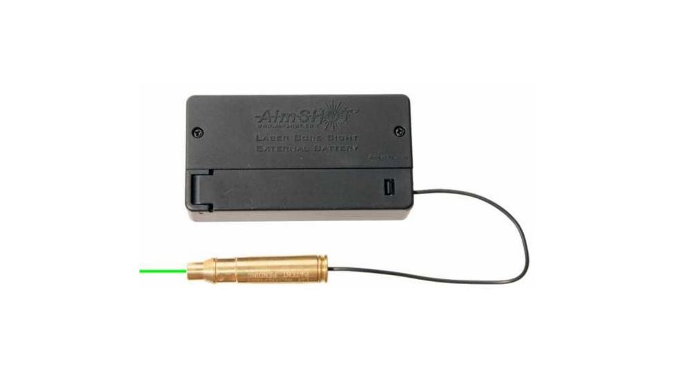 AimSHOT BSB223G Green Laser Bore Sight .223 w/ Battery Box, Brass BSB223G