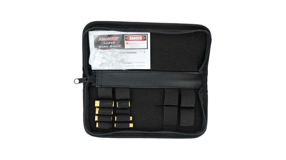 AimShot Universal Laser Boresight Pistol Kit w/ BS 9mm,BS .30 cal,.357 AR38,40 SW,44 Rem,45 ACP,45 Colt KT-PISTOL