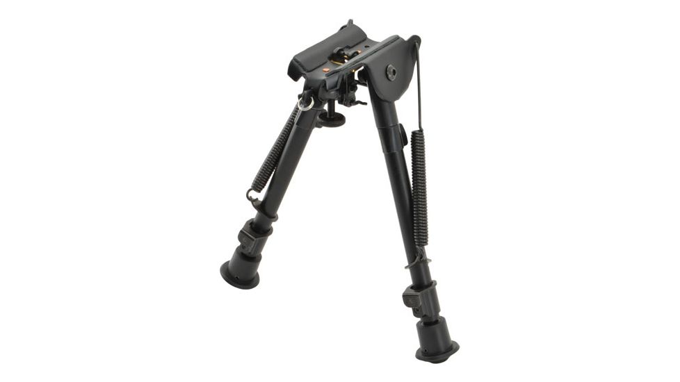 Aimtech Stud Mount 9-13 in Adjustable Notched Leg Bipod, Heavy Duty, Black, AFA-10753